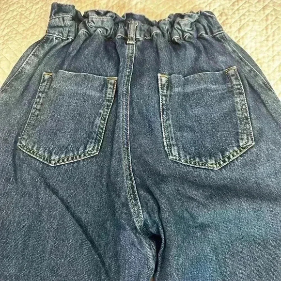Zara Women's Jeans US 00 Blue 100% Cotton Mom - Picture 9 of 10